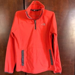 Women’s north face 1/2 zip fleece pullover jacket medium